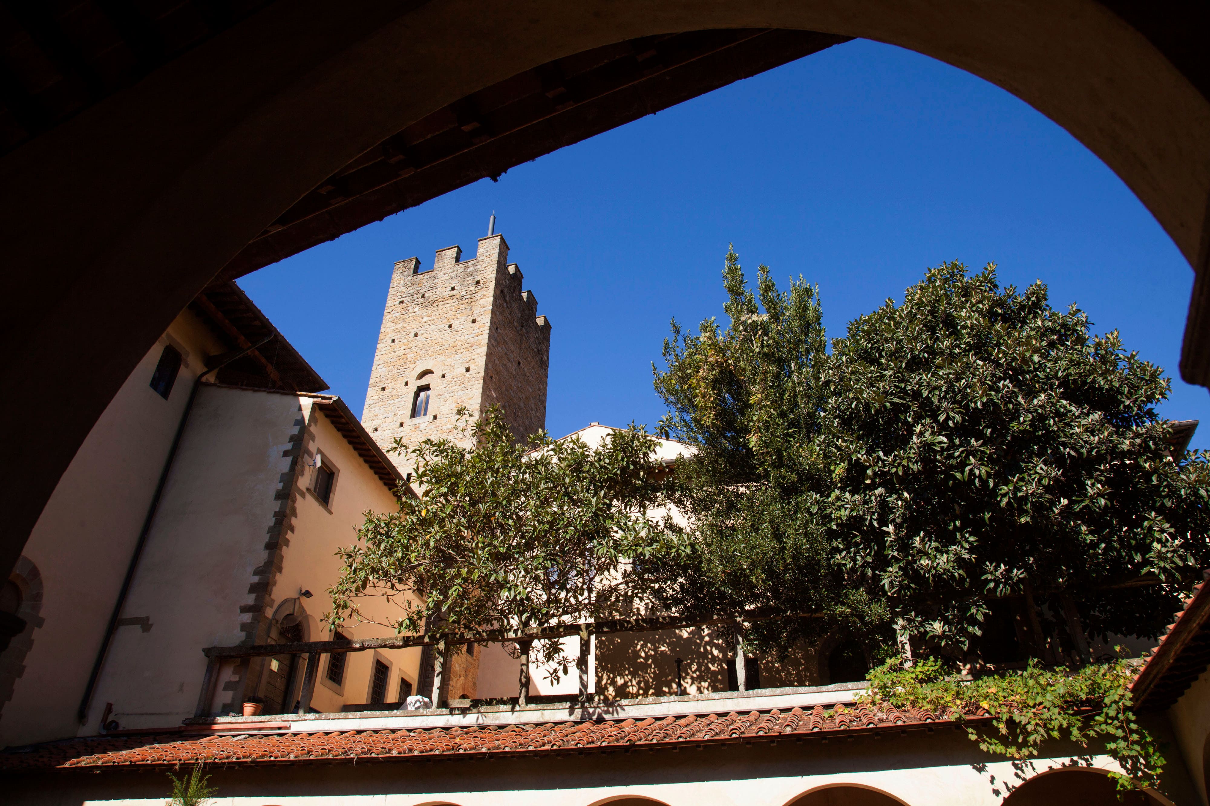Interni affrescati della Casa Museo Giorgio Vasari ad Arezzo