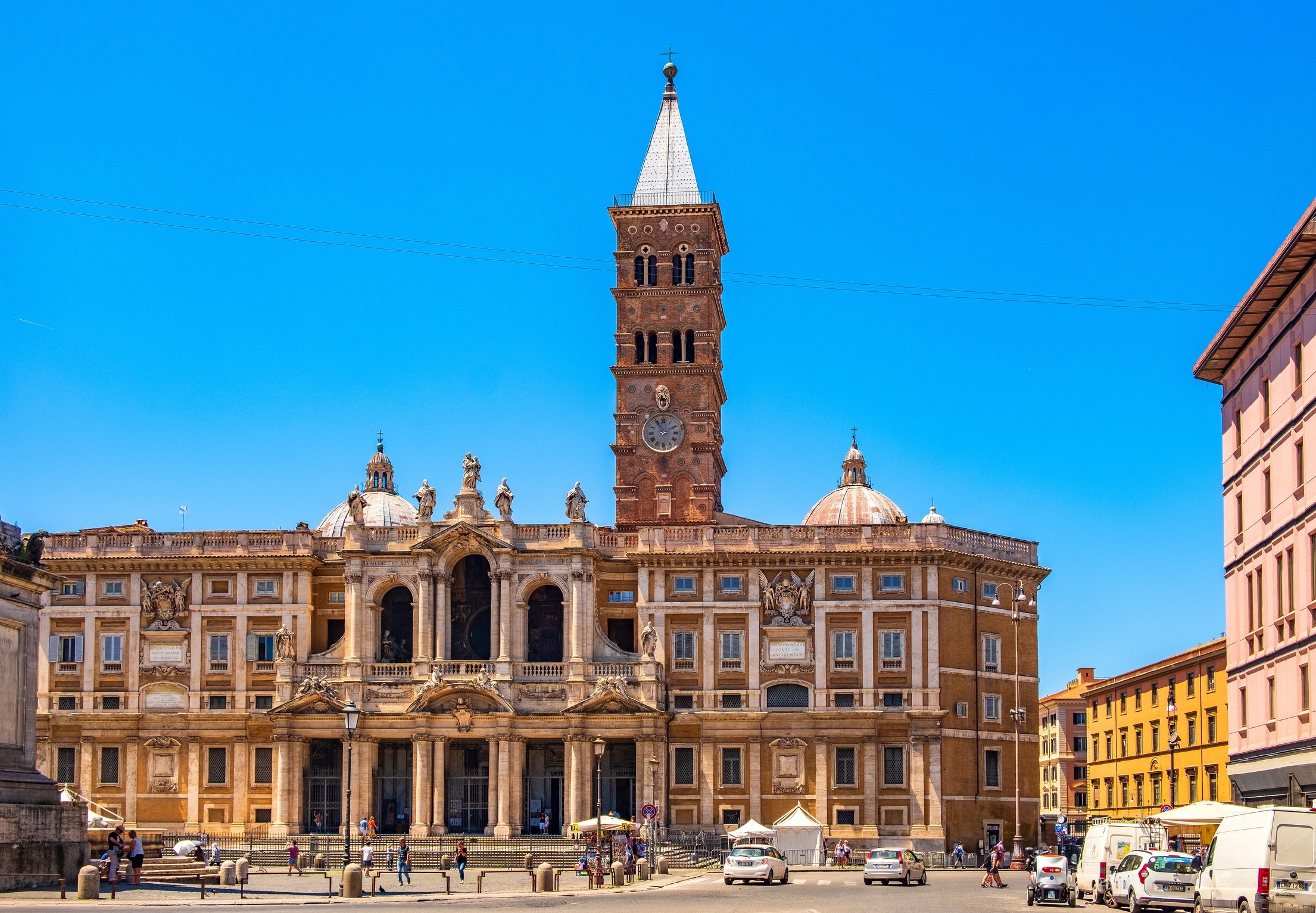 Fassade der Basilika Santa Maria Maggiore in Rom