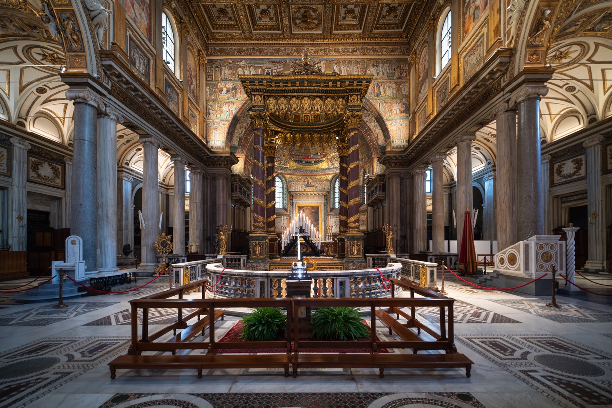 Eingang zur Basilika Santa Maria Maggiore