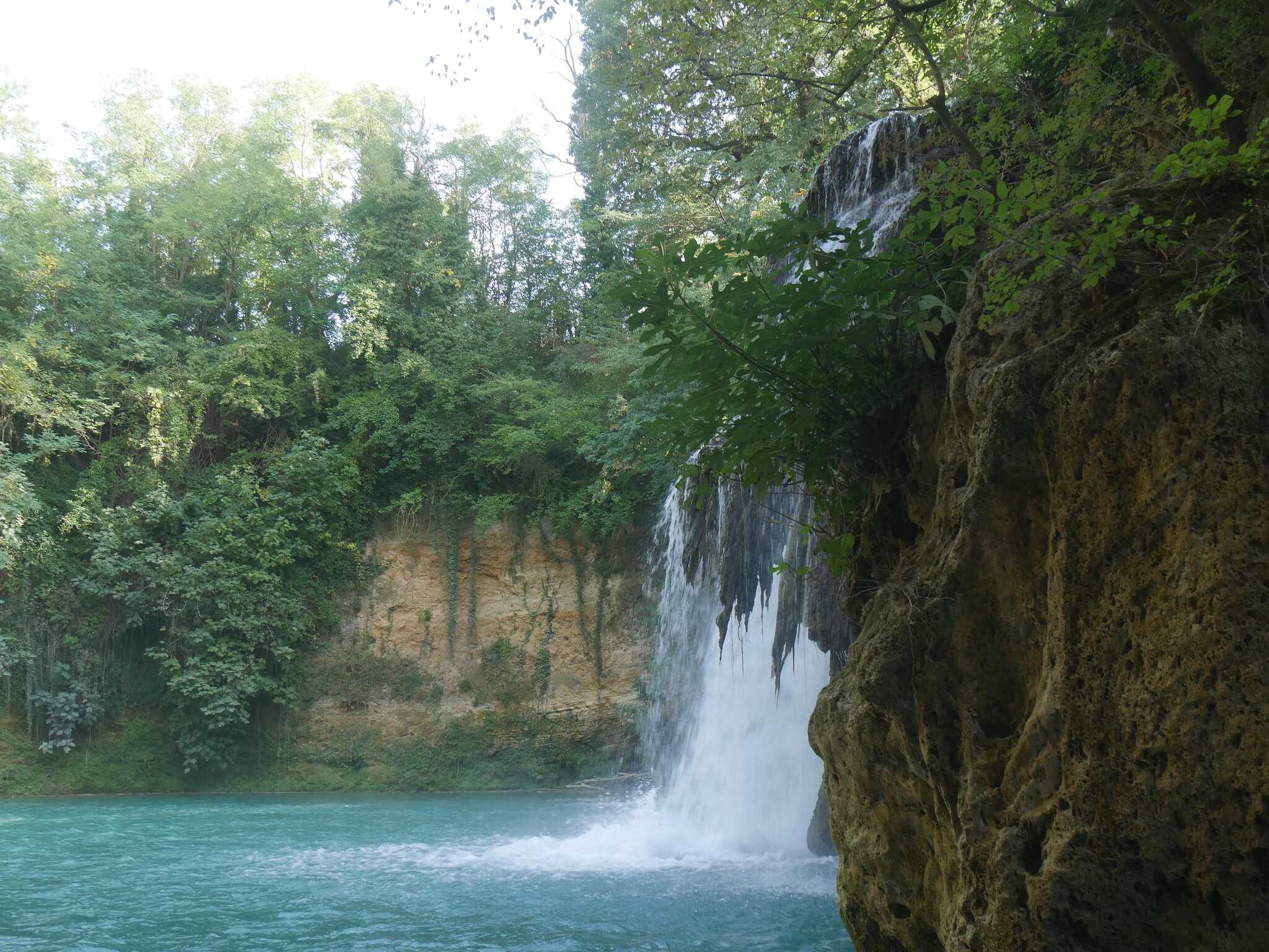 cascata del Diborrato nel Parco Fluviale dell'Elsa