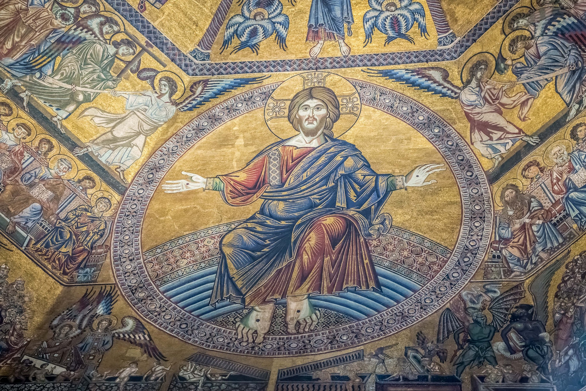 Mosaïque intérieure du Baptistère de Florence