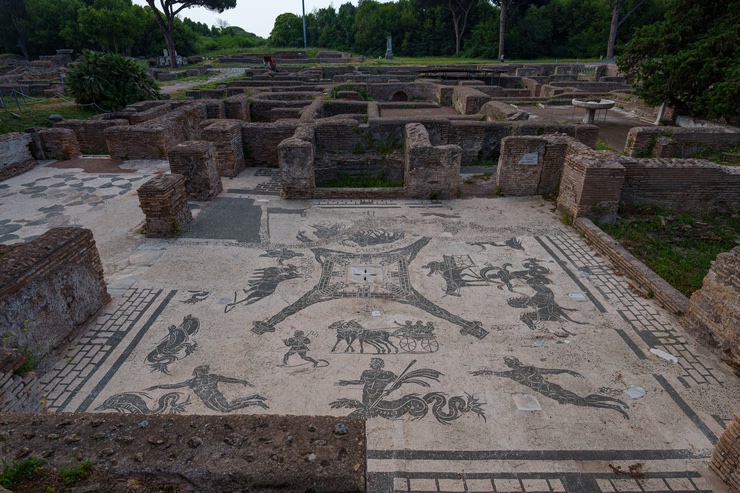 Parco archeologico Ostia Antica vicino Castel Porziano
