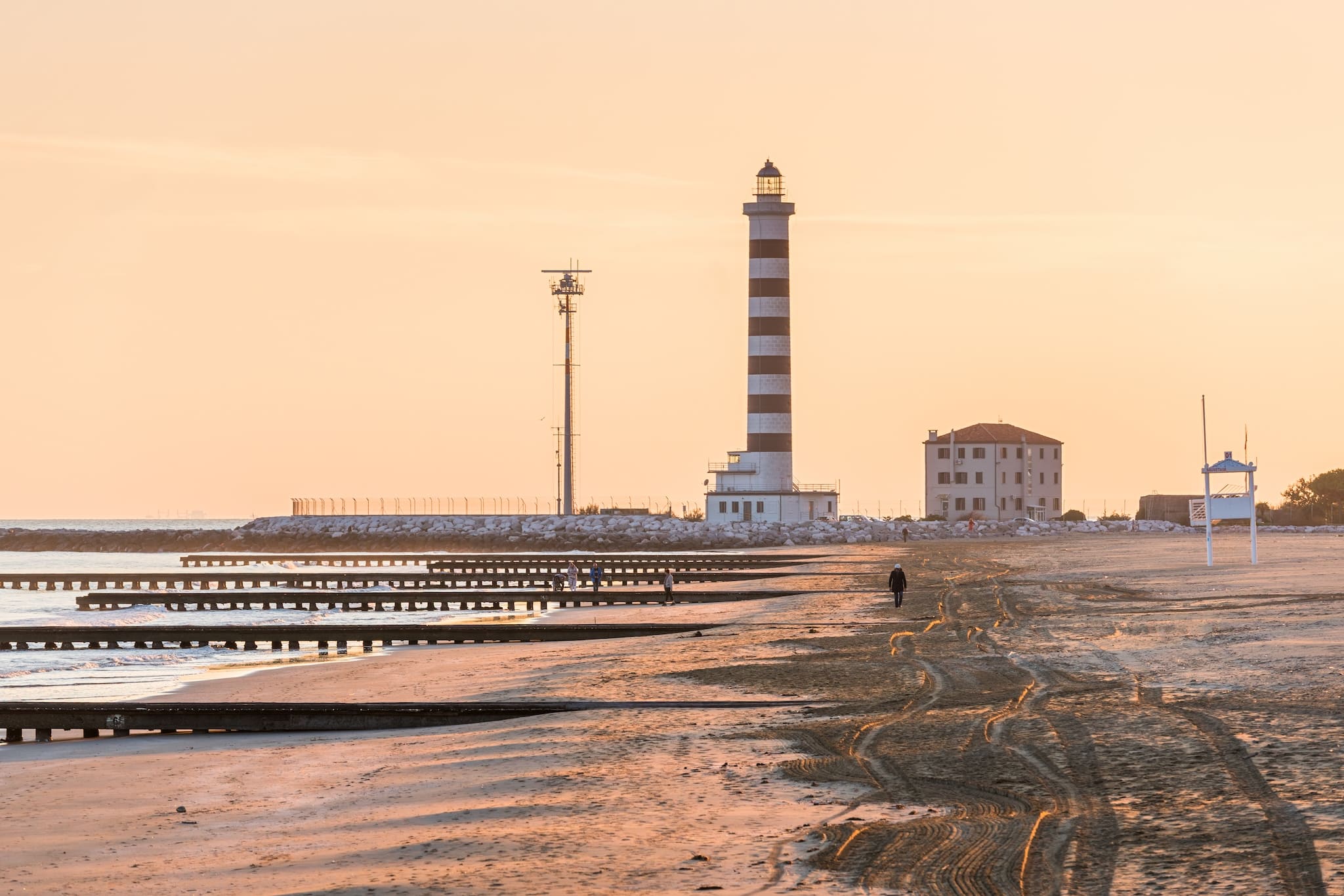 Cavallino-Treporti Strand mit feinem Sand und Adriablick