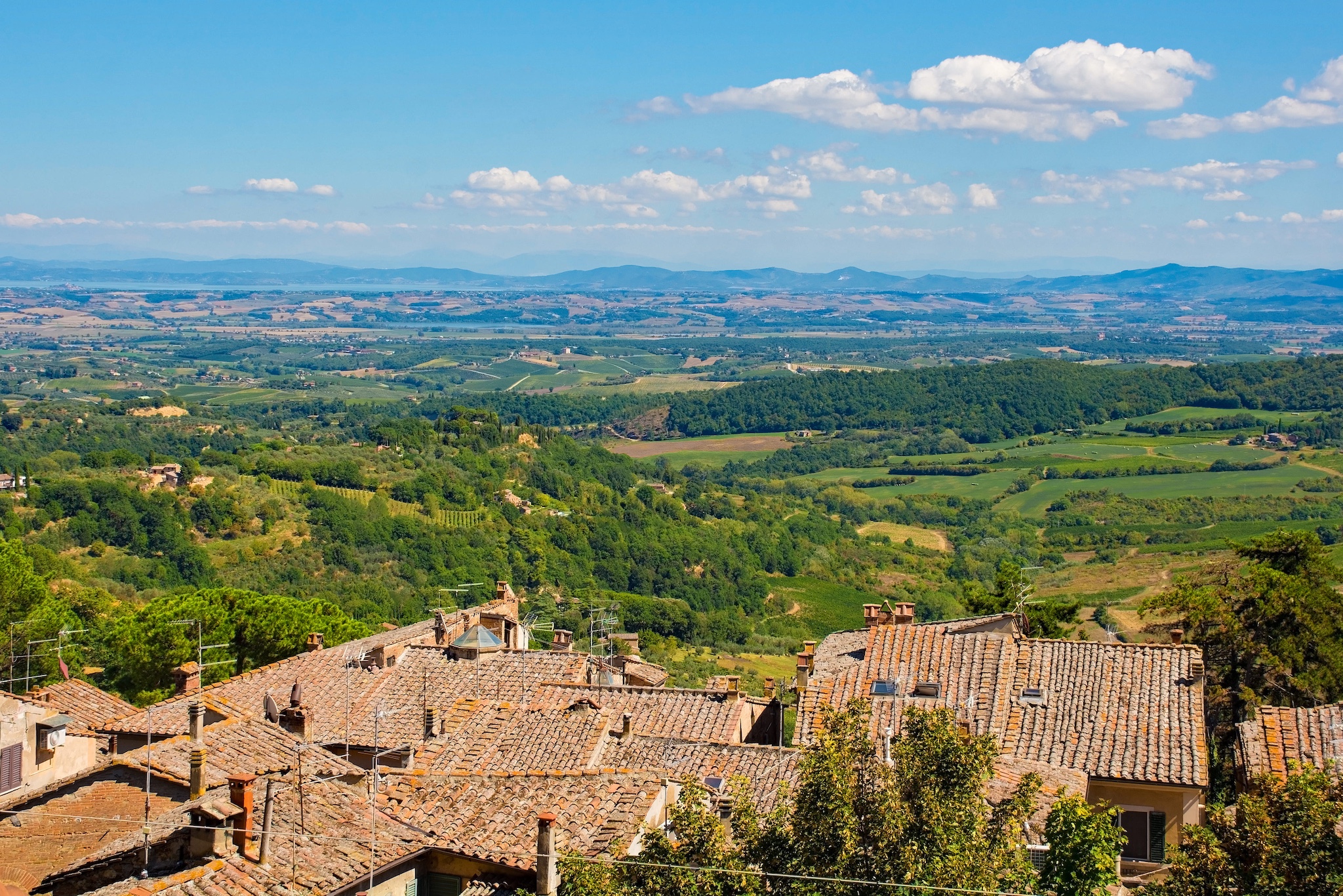 Fortezza Medicea di Montepulciano con panorama sulla Val di Chiana