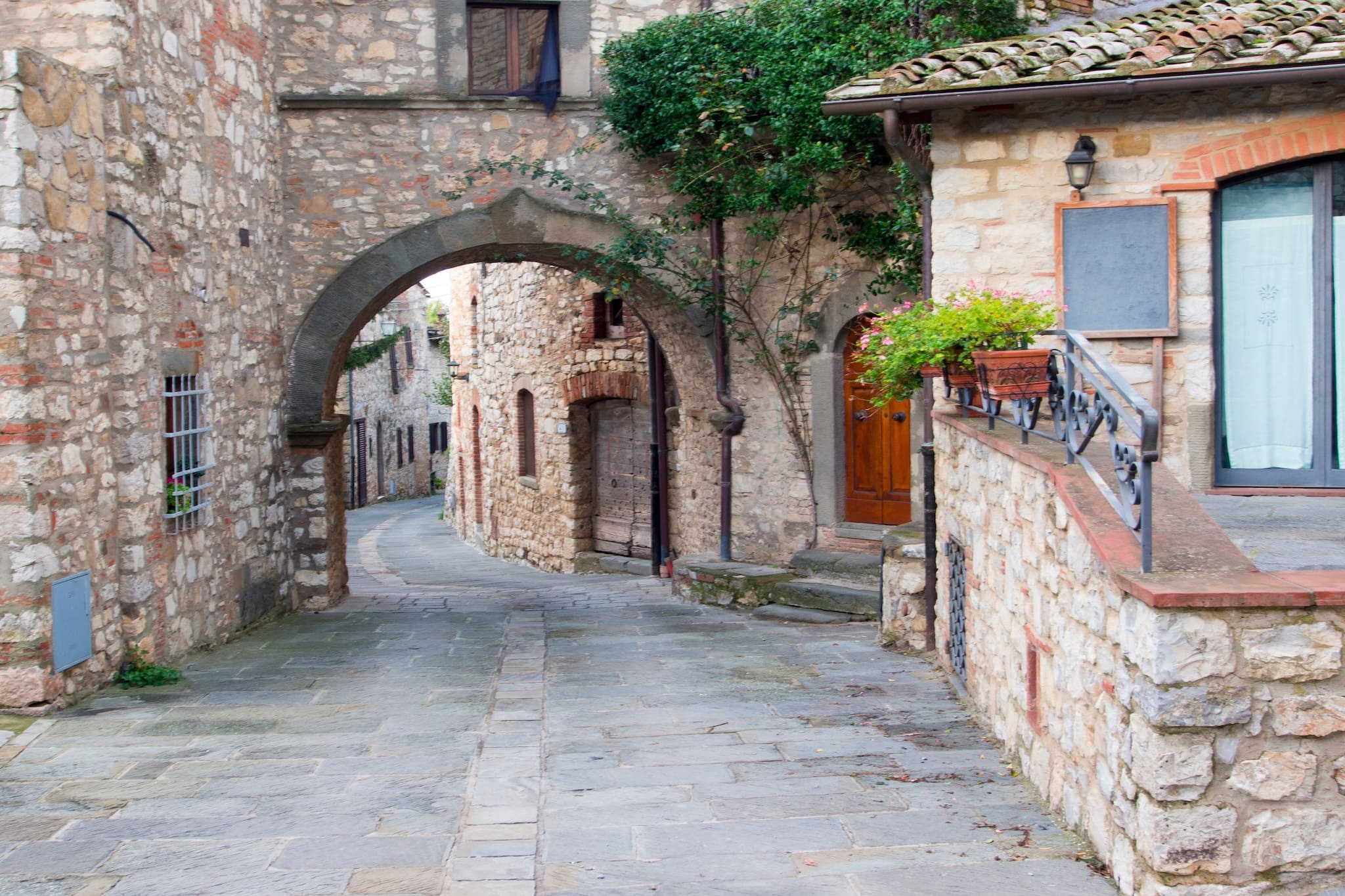 Middeleeuws borgo Vertine Gaiole Chianti