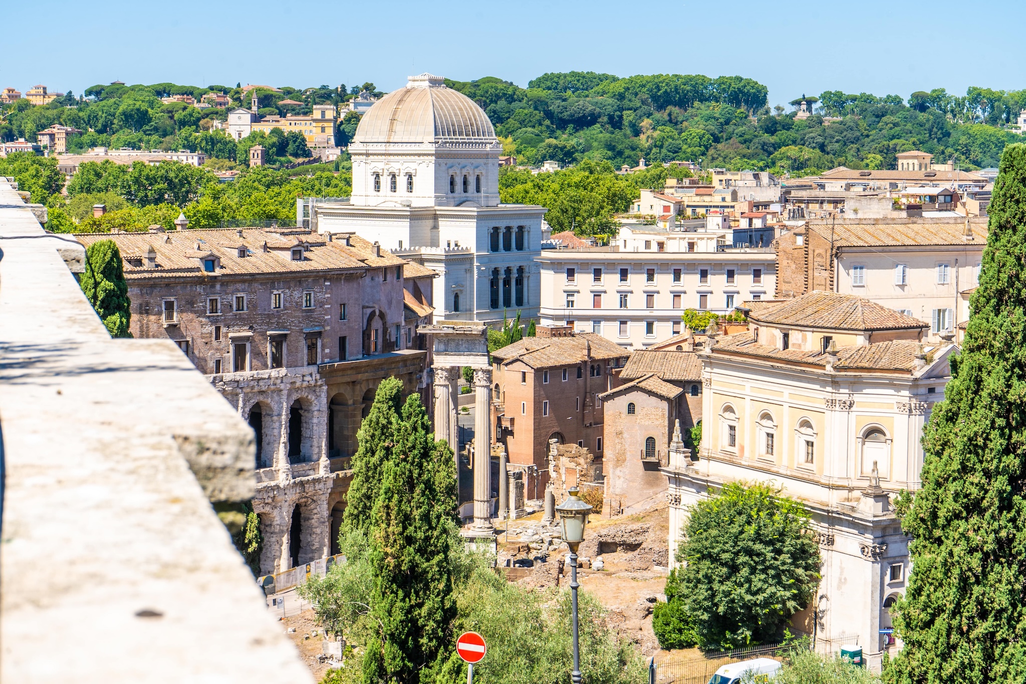 Tempio Maggiore di Roma con la sua caratteristica cupola