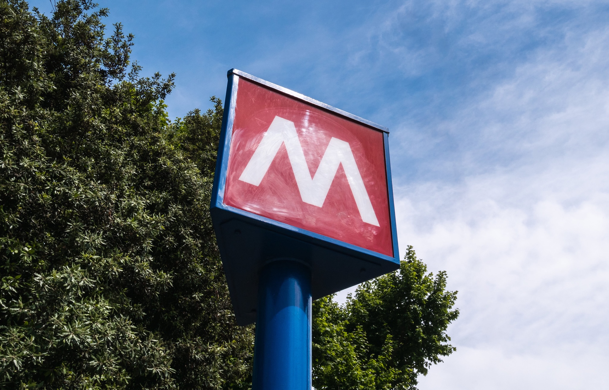 Entrée de la station de métro Spagna à Rome
