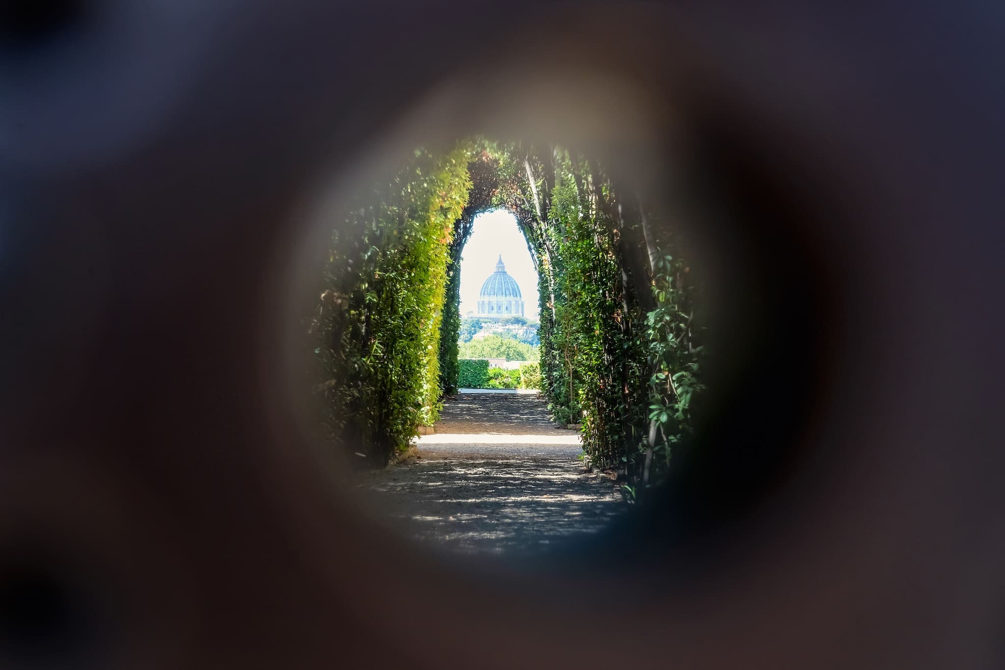 Buco della serratura Roma vista cupola San Pietro
