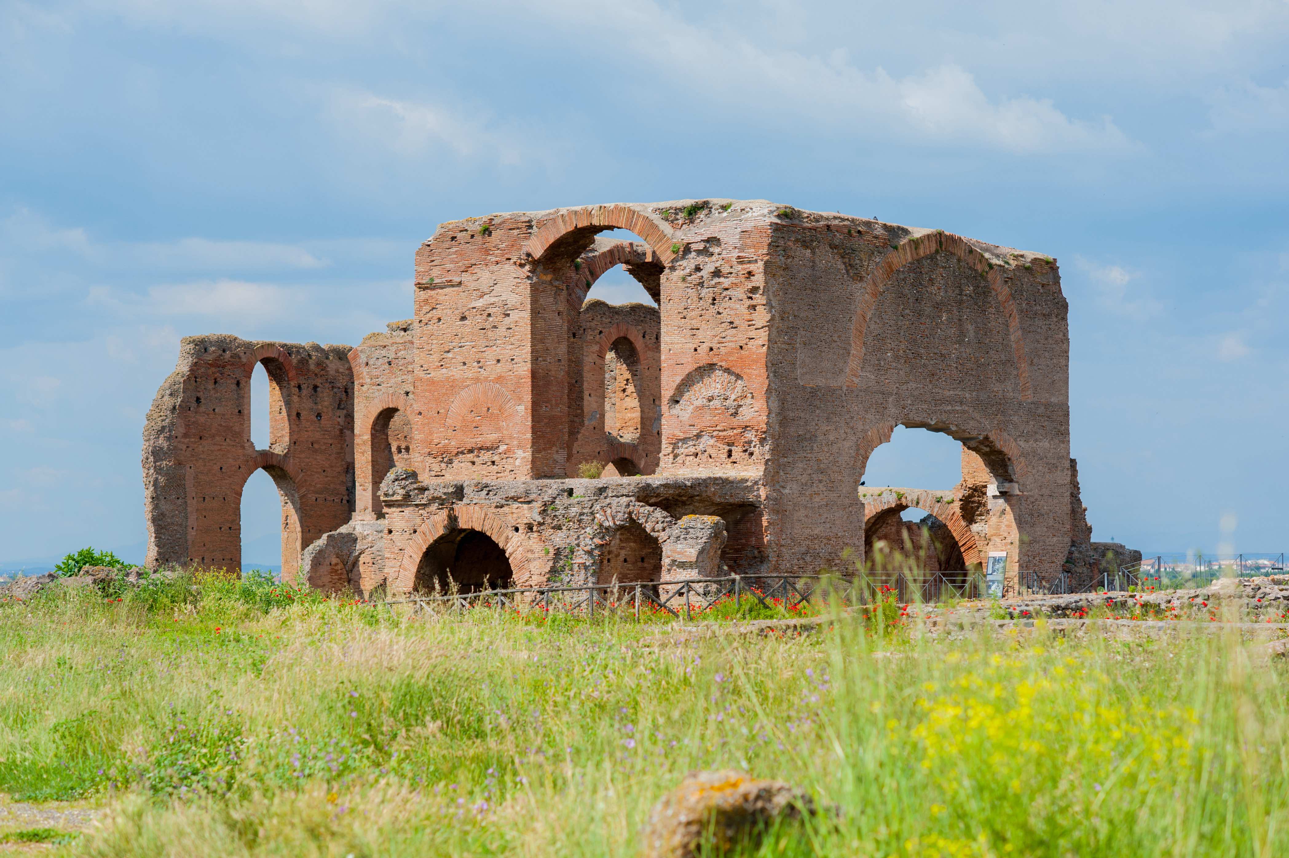 Via Appia Antica met Romeinse villa's en monumenten