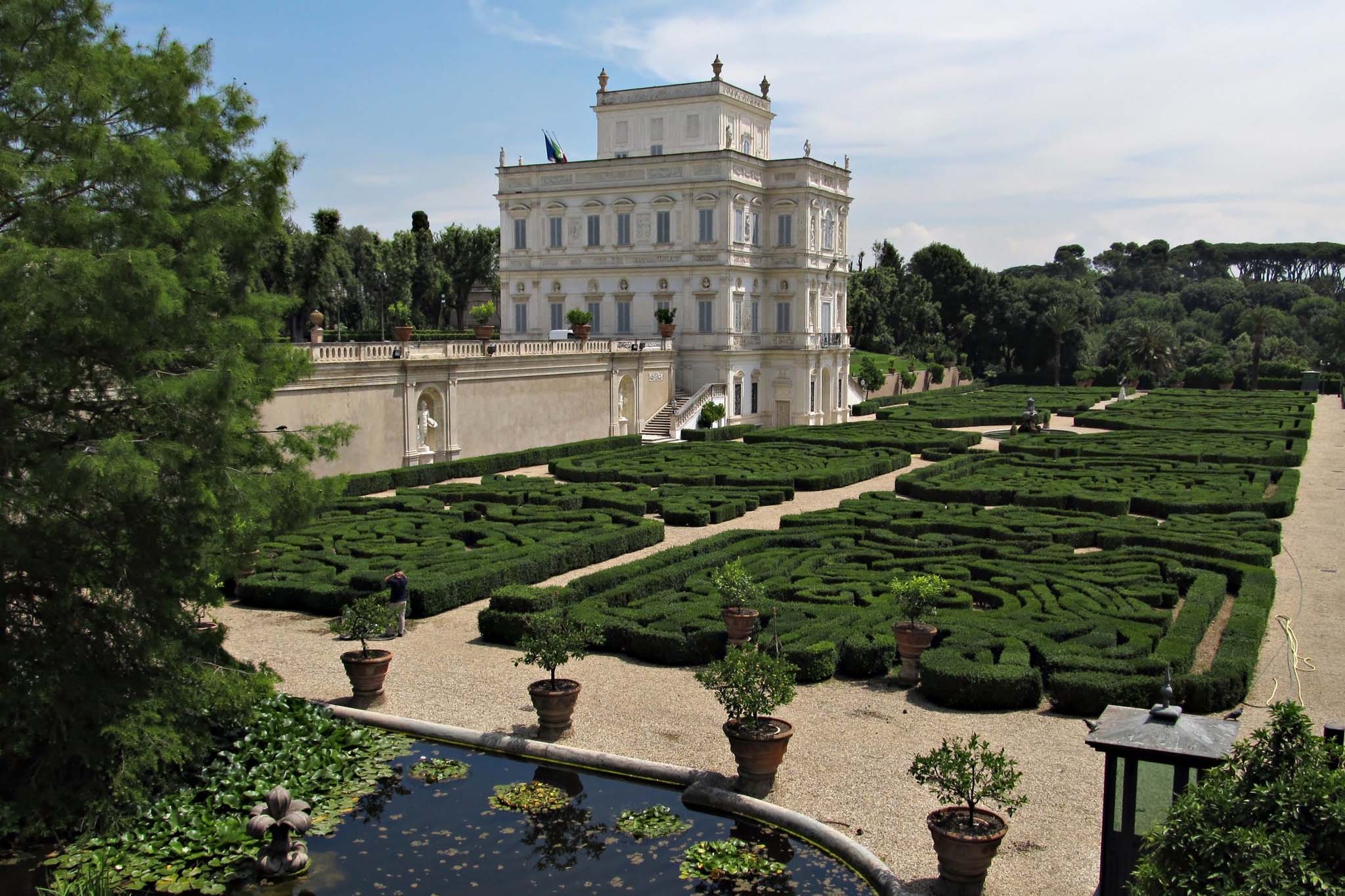 Parco Villa Doria Pamphilj Roma viali alberati