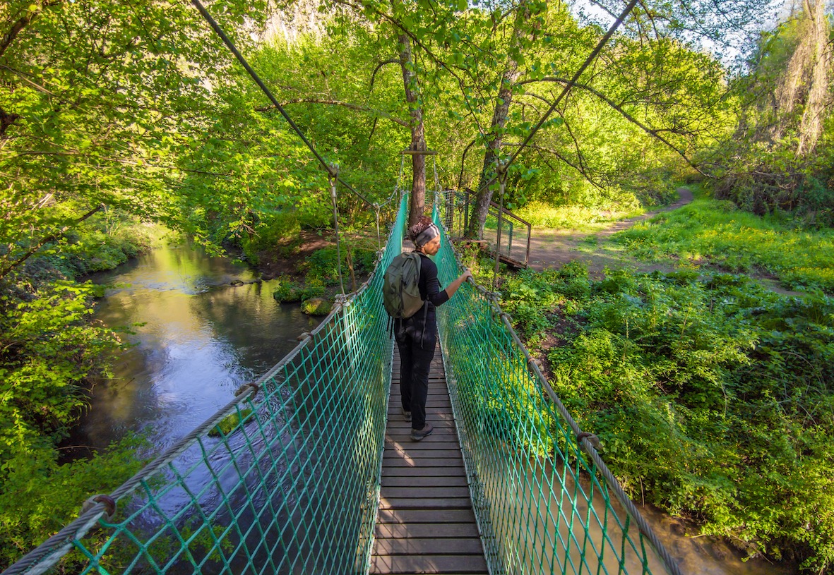 Sentiero trekking Valle del Treja cascate Monte Gelato