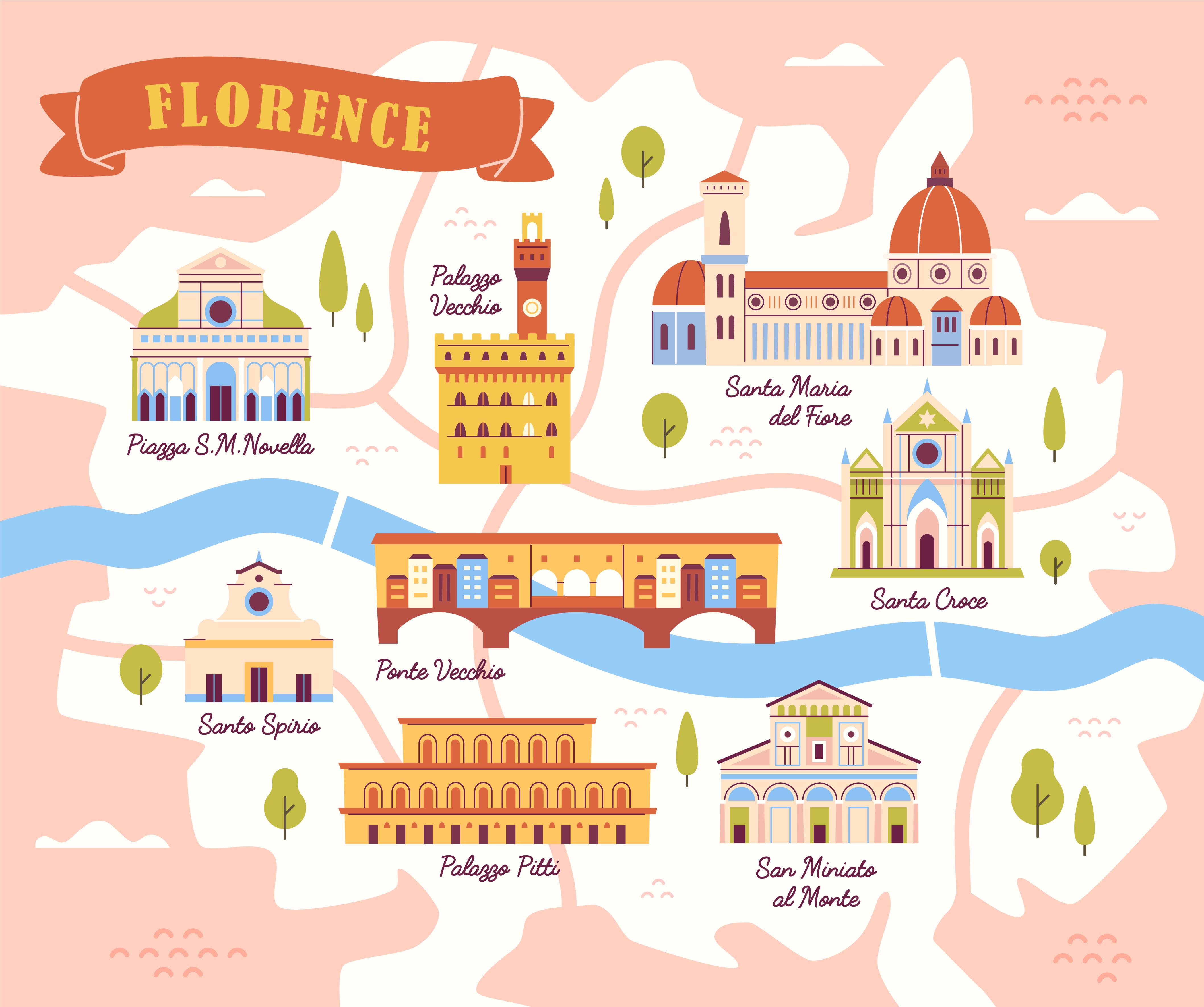 Stadtführung Florenz Kosten in Broschüren und Infomaterial