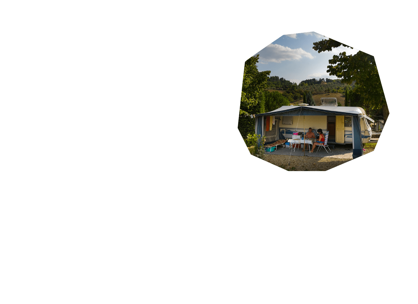 camper in campeggio in Italia