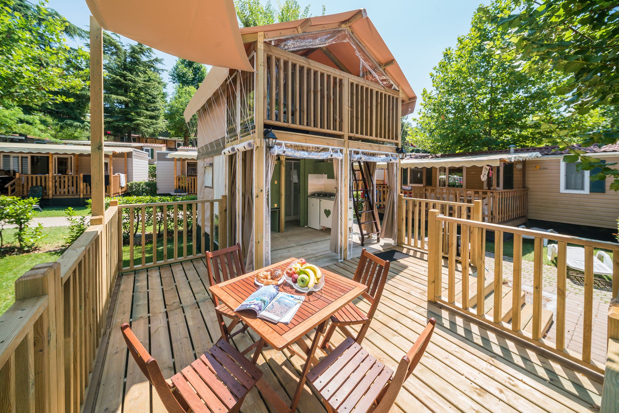 Tenda glamping in campeggio