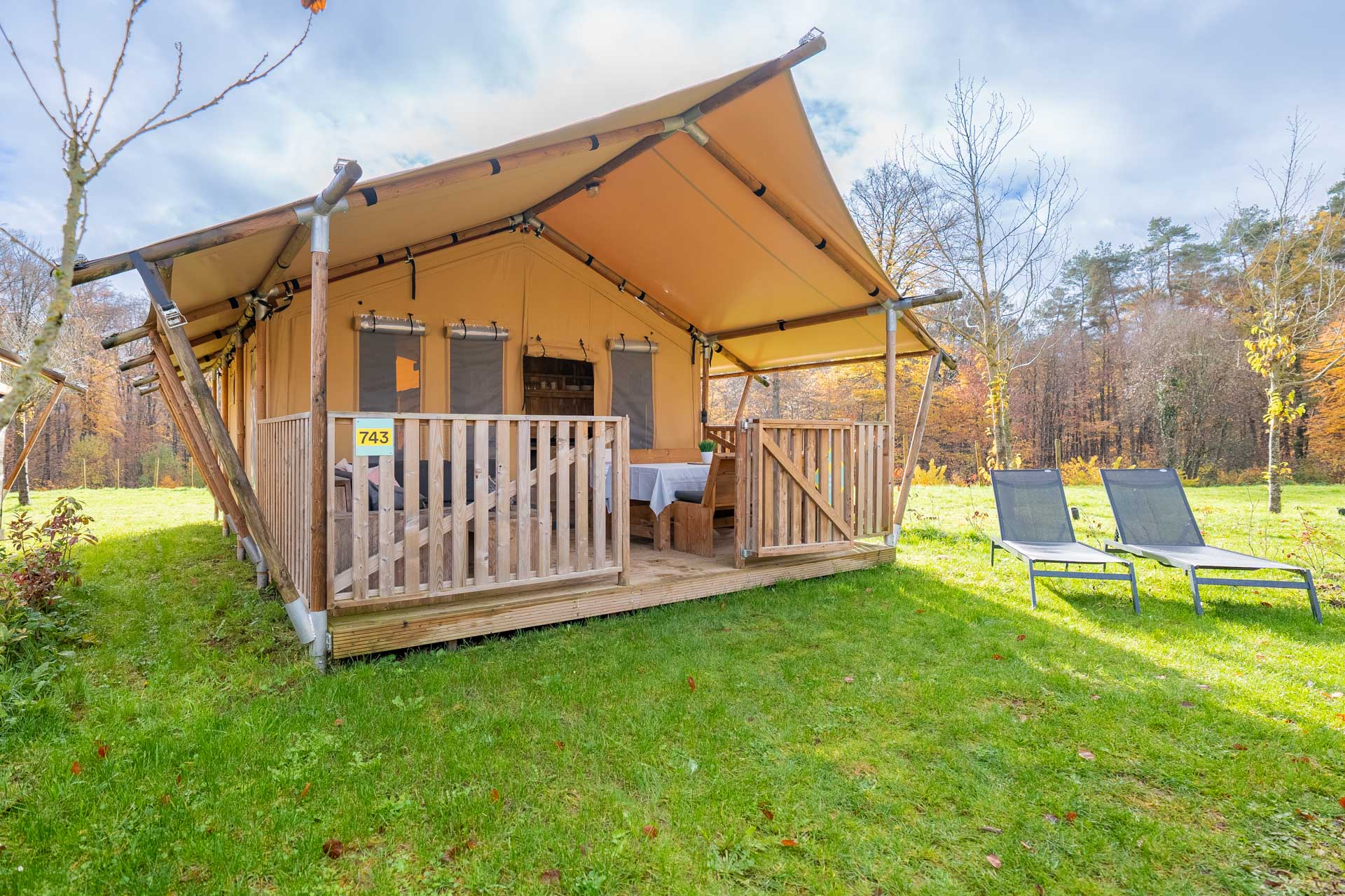 Glamping pitch in hu openair campings