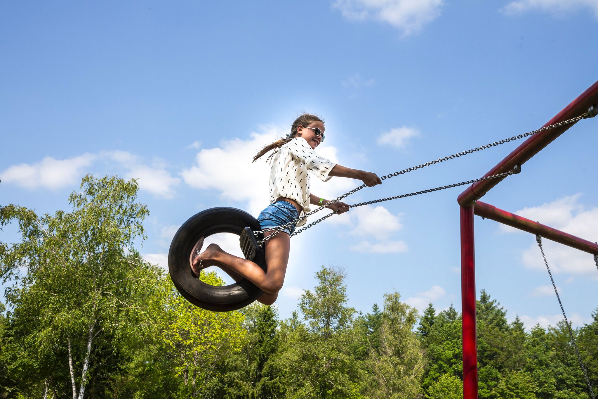 Parco giochi in campeggio