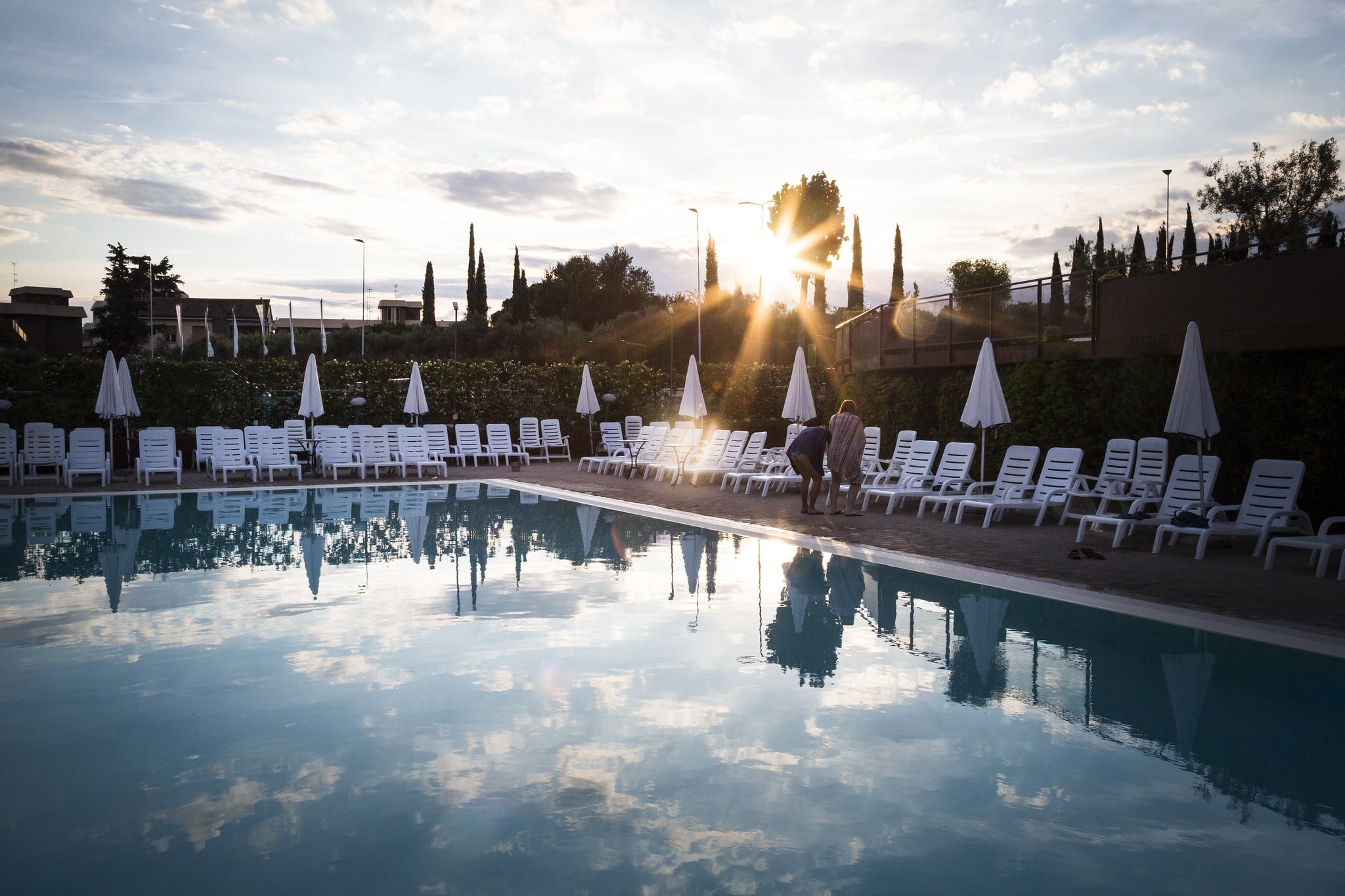 hu Firenze camping in town | piscina del campeggio a Firenze