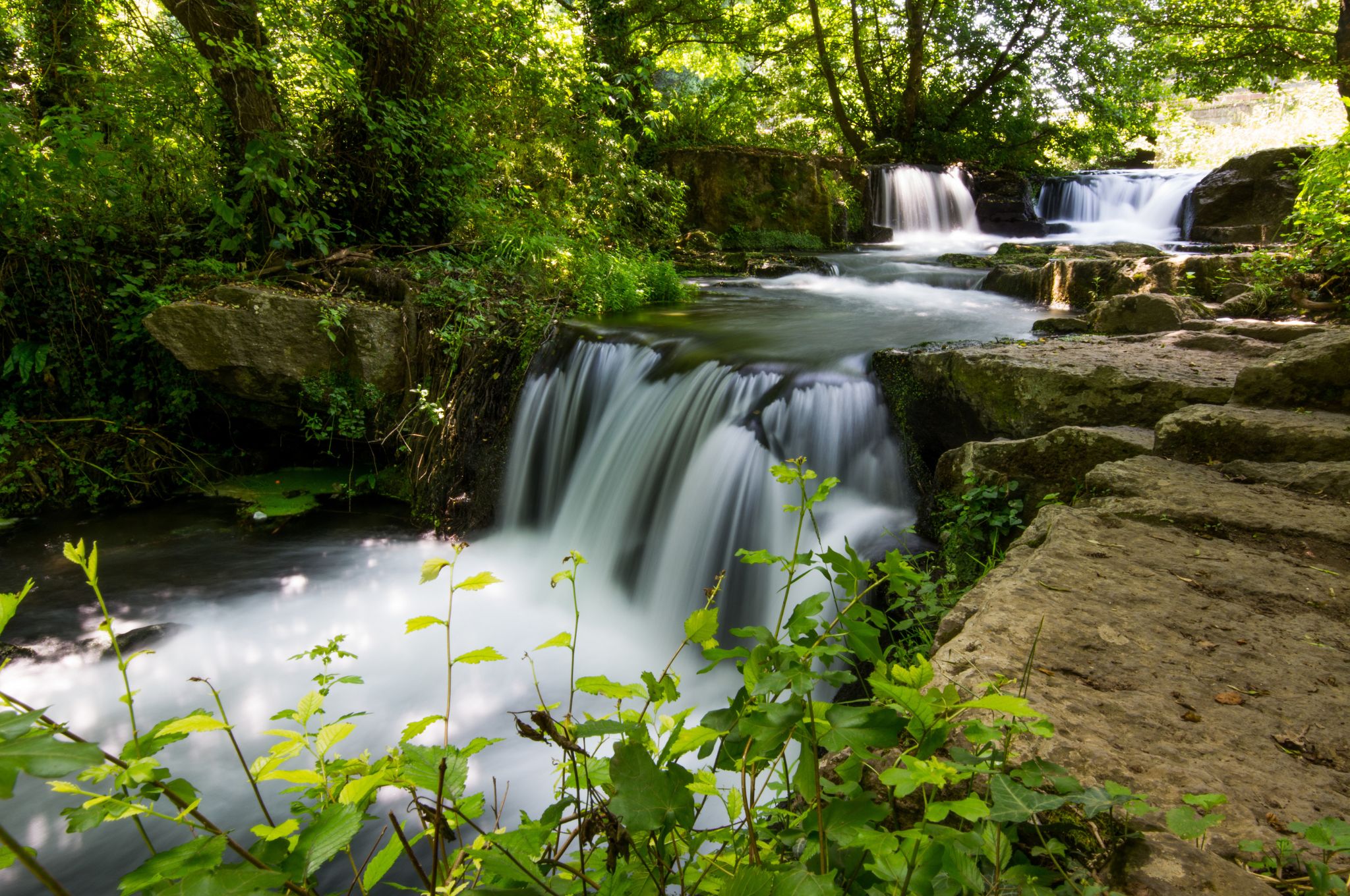 Cascate Monte Gelato primavera natura Lazio
