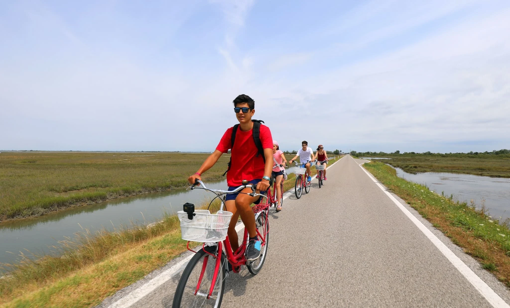 Radweg Ciclovia Litoranea Veneta entlang der Küste von Eraclea Mare