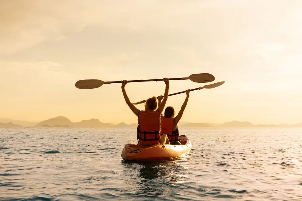 Kajak Lagune Cavallino Treporti Sonnenuntergang Wassersport