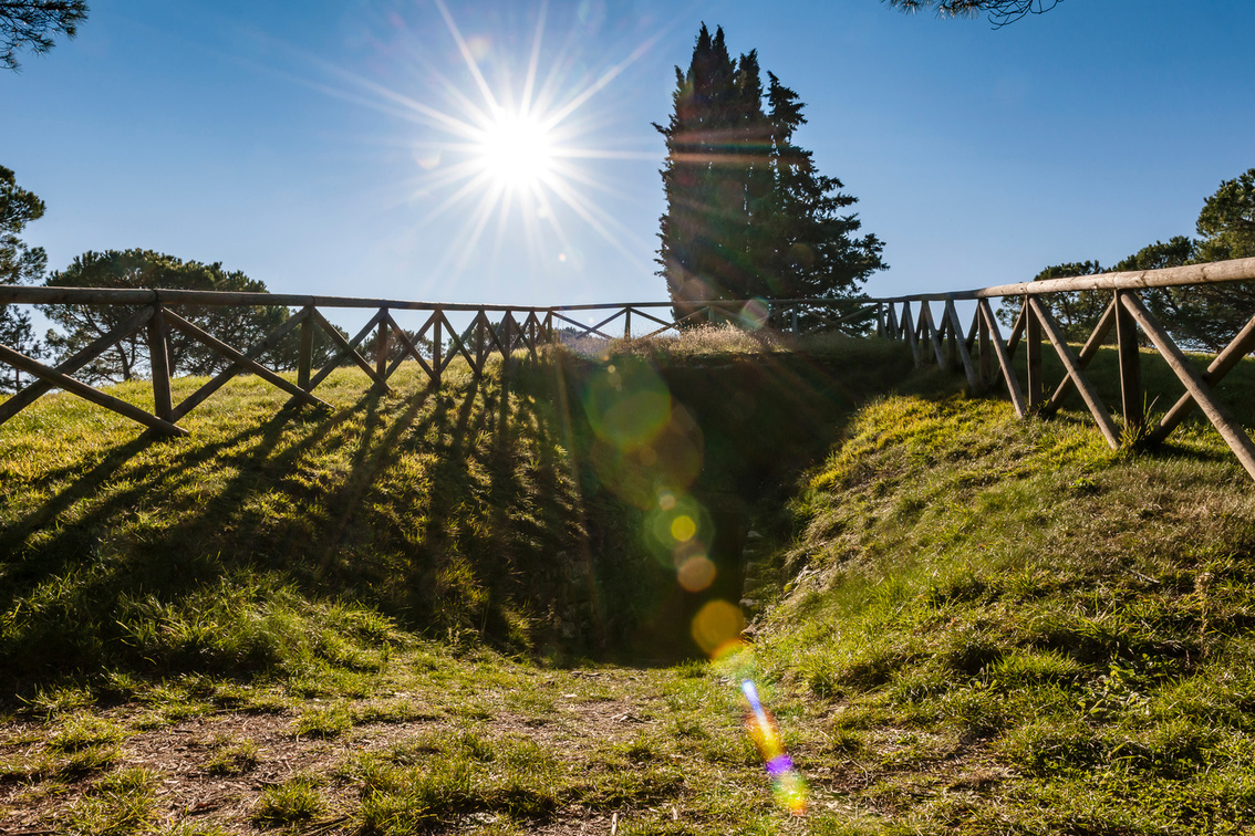 Tumulo di Montecalvario necropoli etrusca Castellina in Chianti