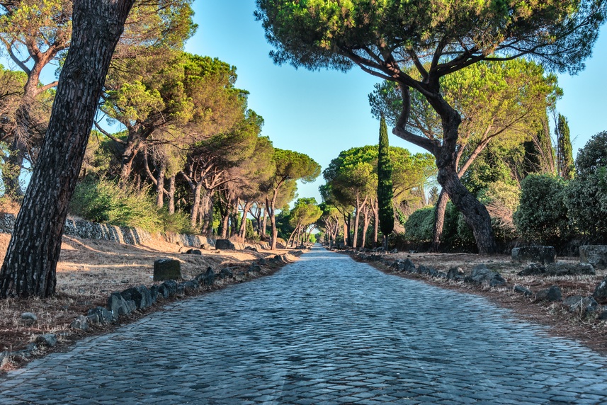 Villa dei Quintili ruïnes langs de Via Appia Antica in Rome