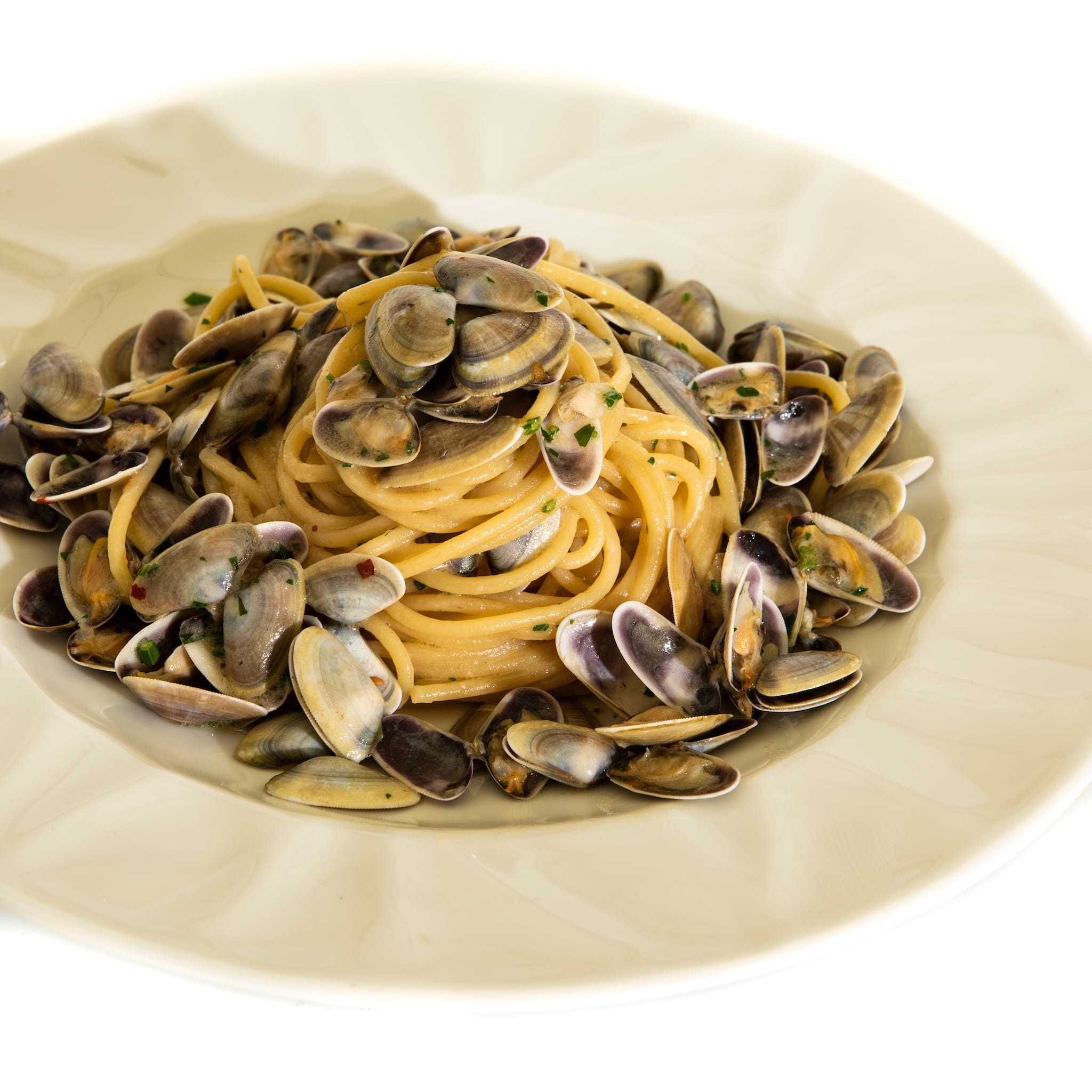 Spaghetti con le telline tipici di Passoscuro