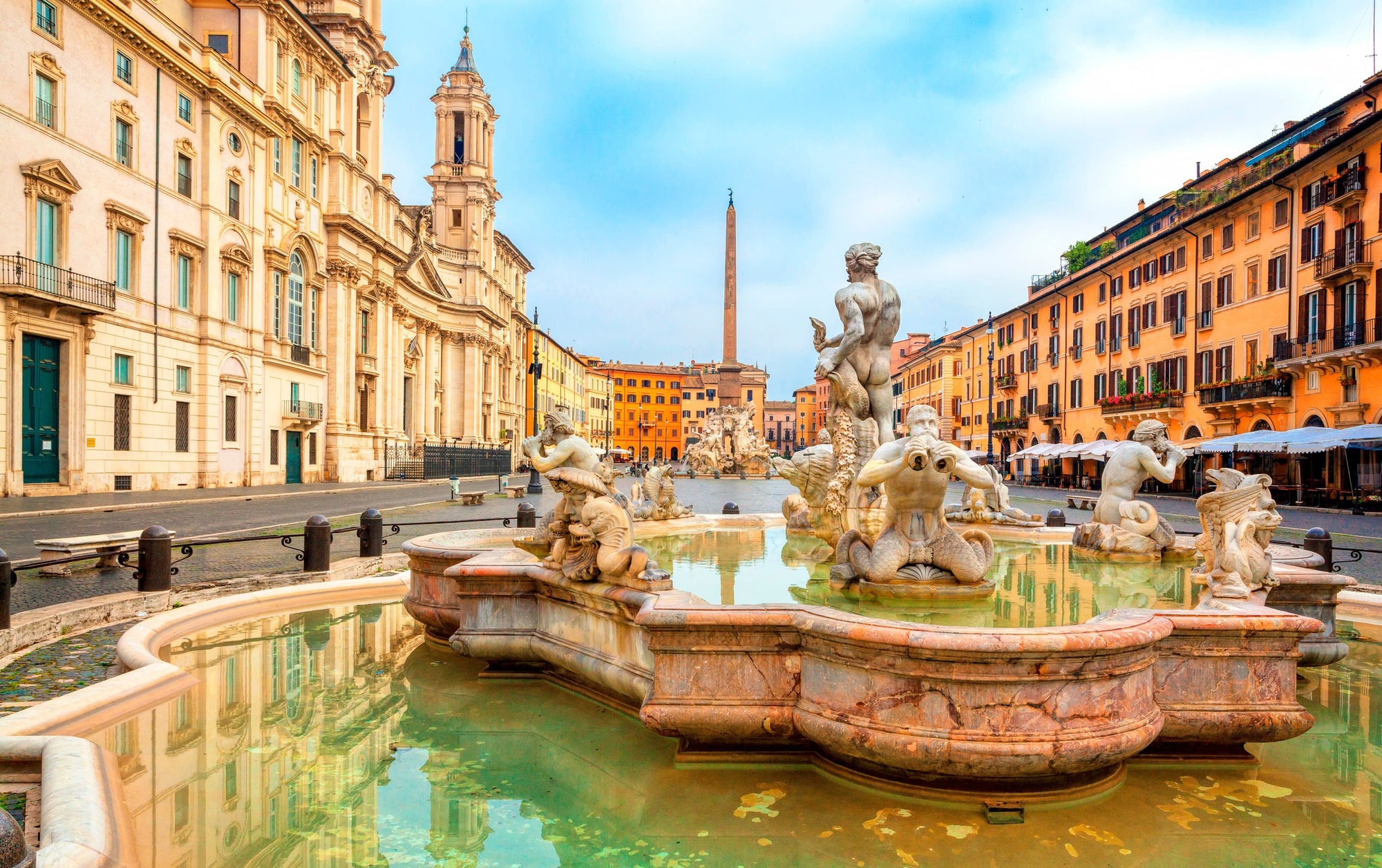 Fontana del Moro Piazza Navona Rom