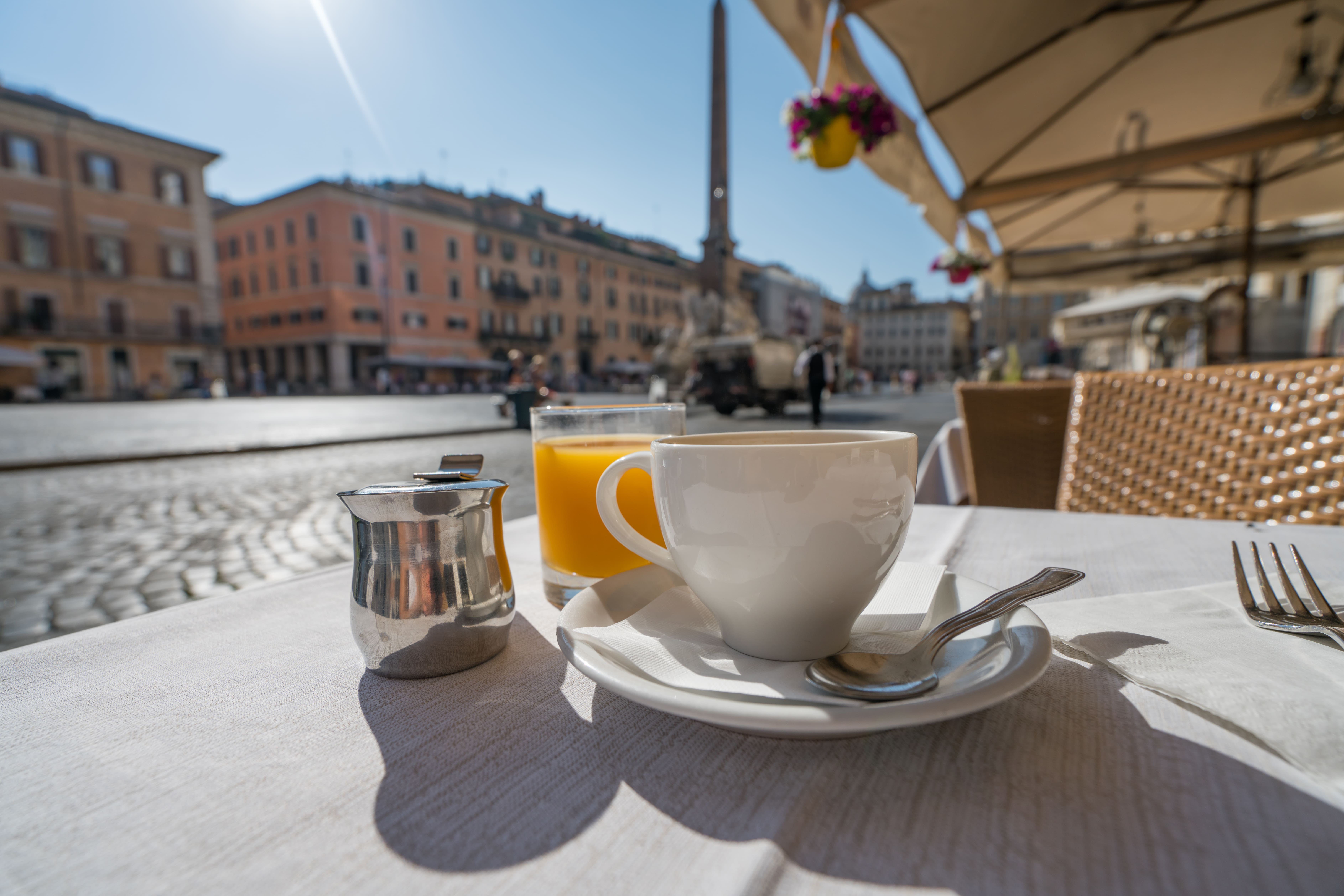 Terrasse Café Piazza Navona Rom