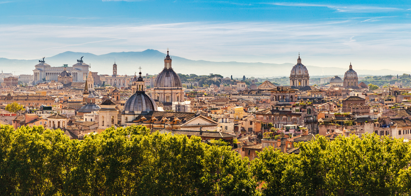 Vue panoramique de Rome depuis le monument Victor Emmanuel II