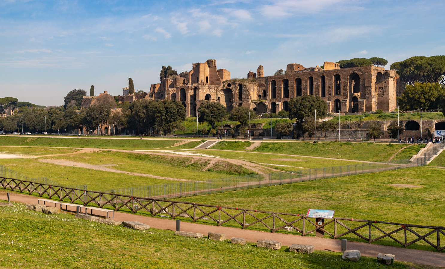 Circo Massimo visto dalle Terme di Caracalla Roma