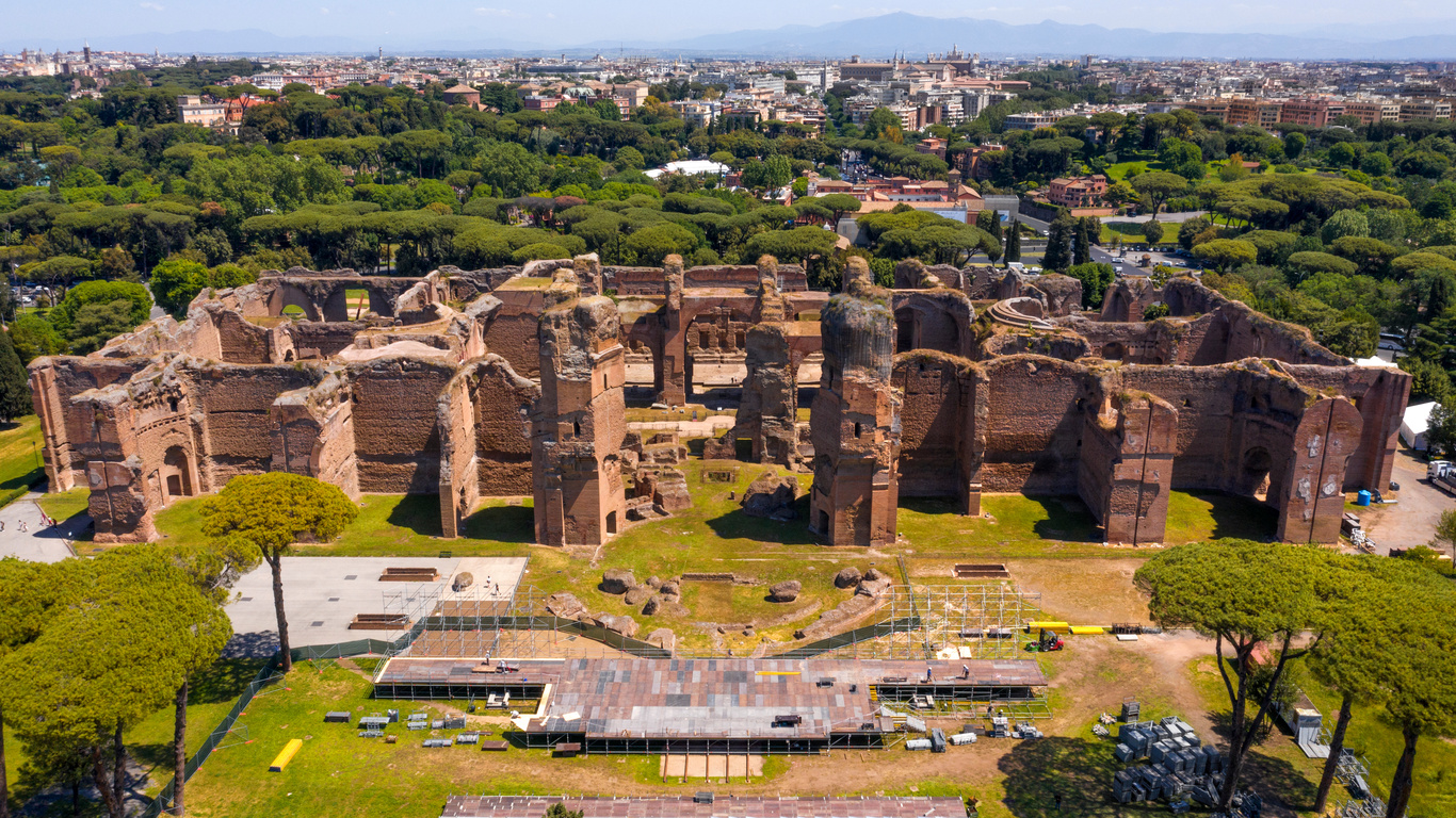 Calidarium Terme di Caracalla Roma visitatori